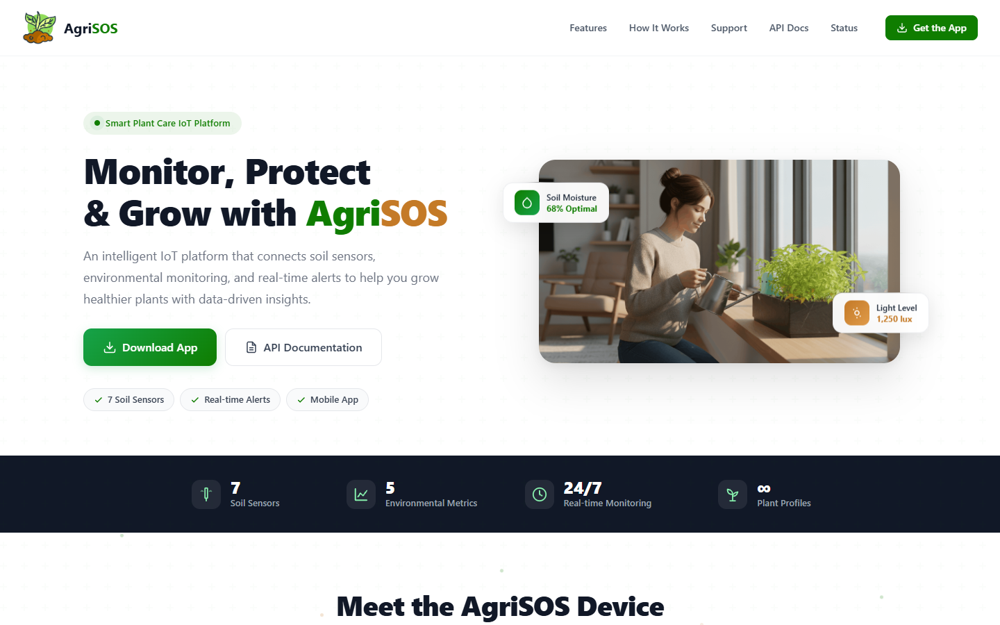 AGRISOS smart agriculture mobile app screenshot